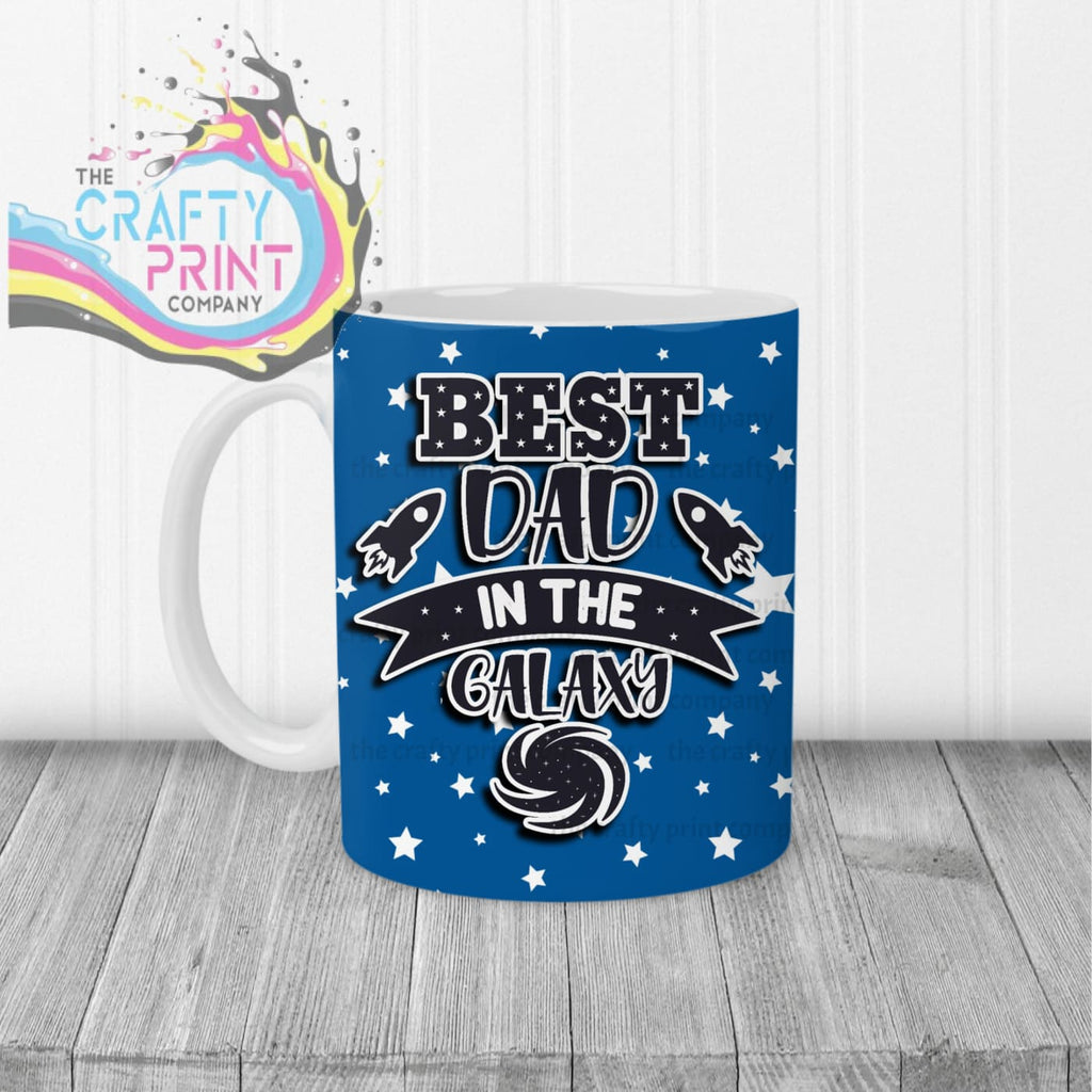 Best Dad in the Galaxy Mug - White Handle & Inner - Mugs