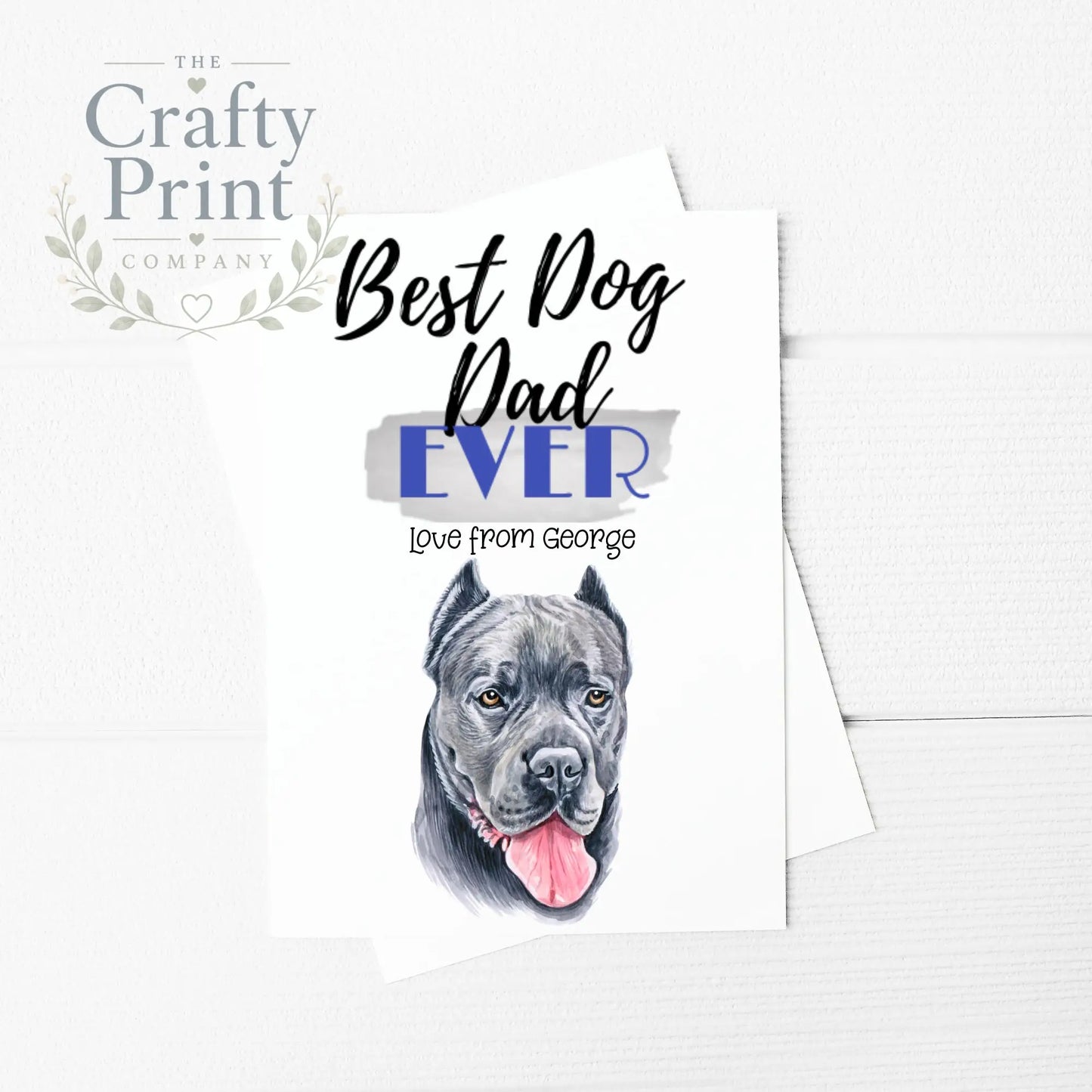 Best Dog Dad Ever Cane Corso Greeting Card - & Note Cards
