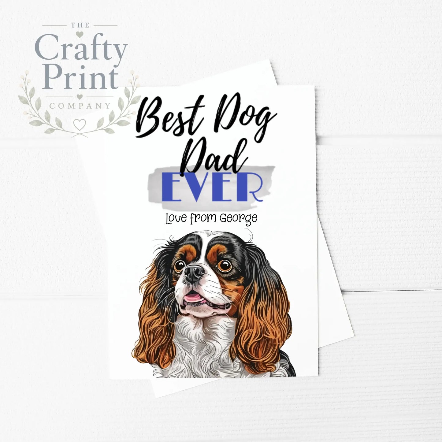 Best Dog Dad Ever Cavalier King Charles Spaniel Tri
