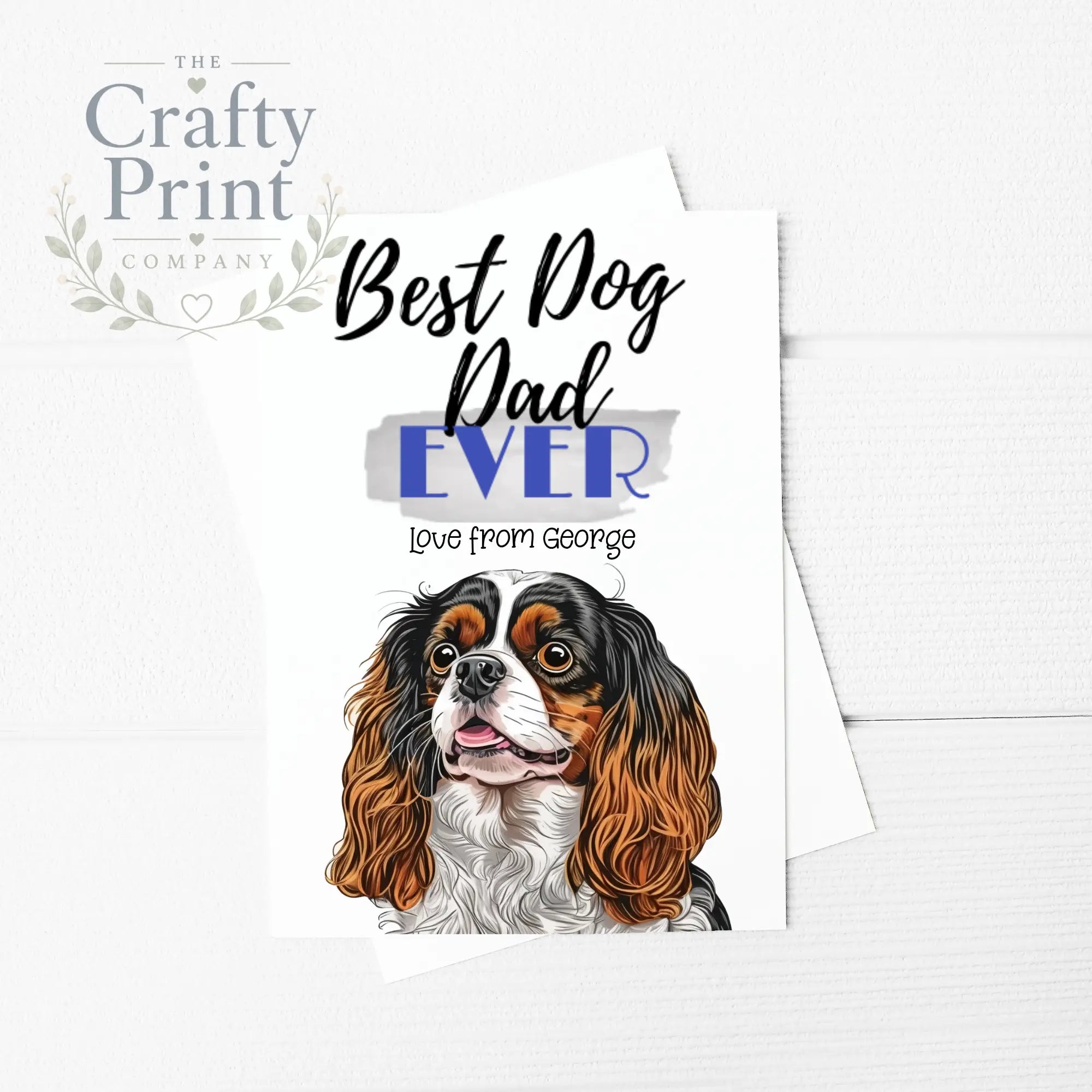 Best Dog Dad Ever Cavalier King Charles Spaniel Tri