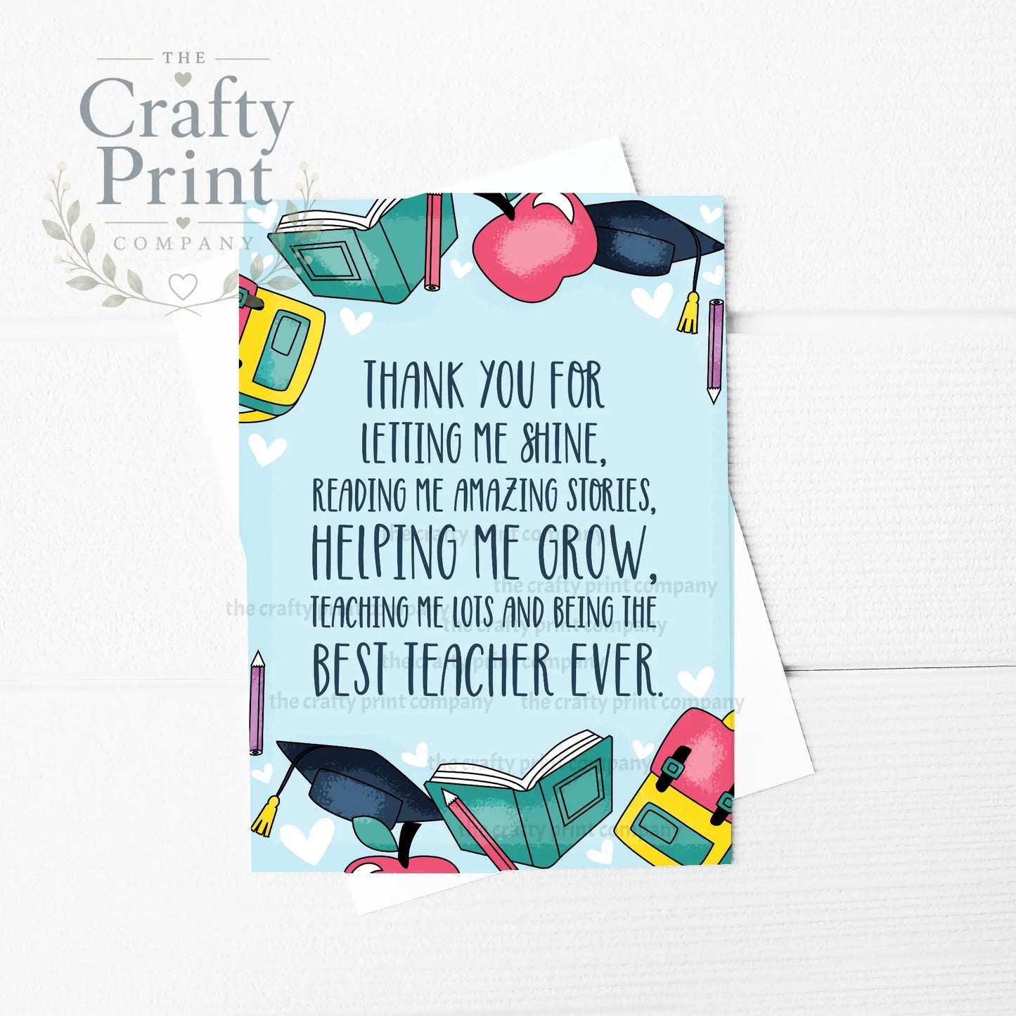 Best Teacher Ever A5 Card - Greeting & Note Cards