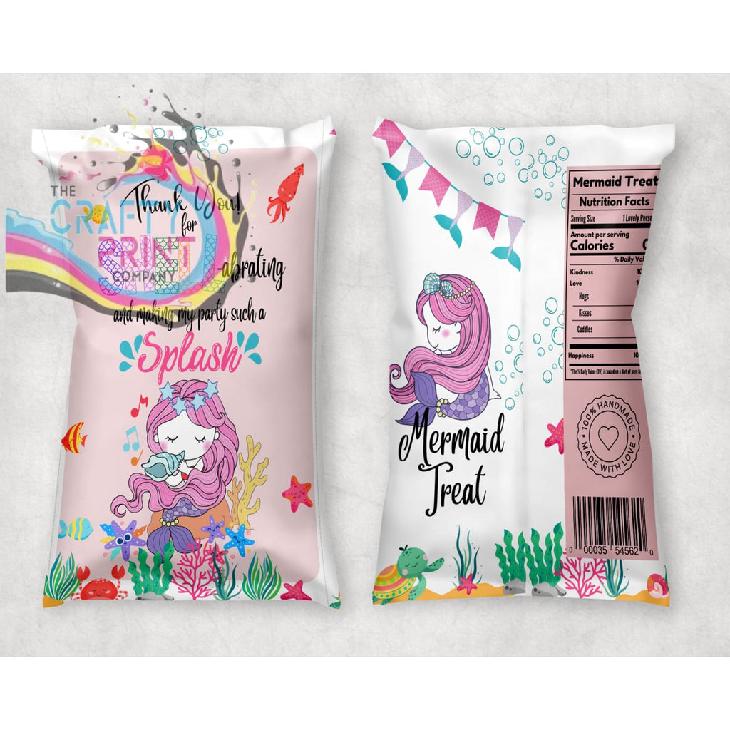 Birthday Mermaid Sweet / Crisp Party Bag - Design 1