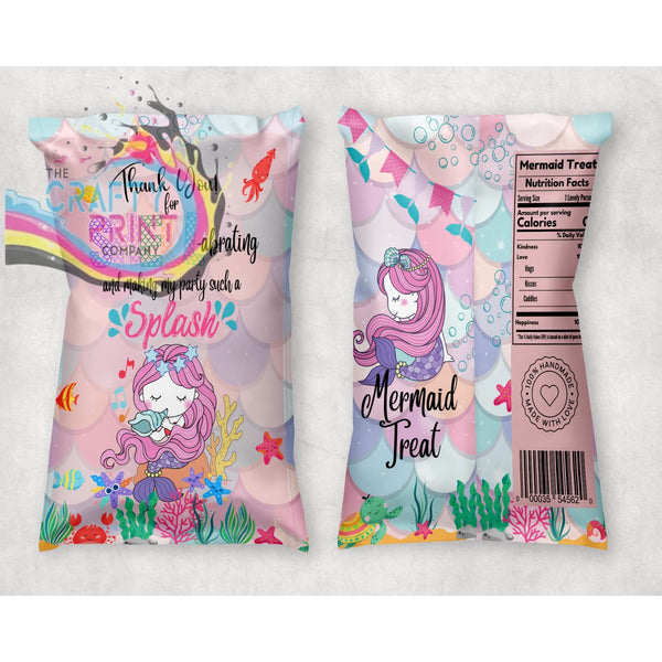 Birthday Mermaid Sweet / Crisp Party Bag - Design 2