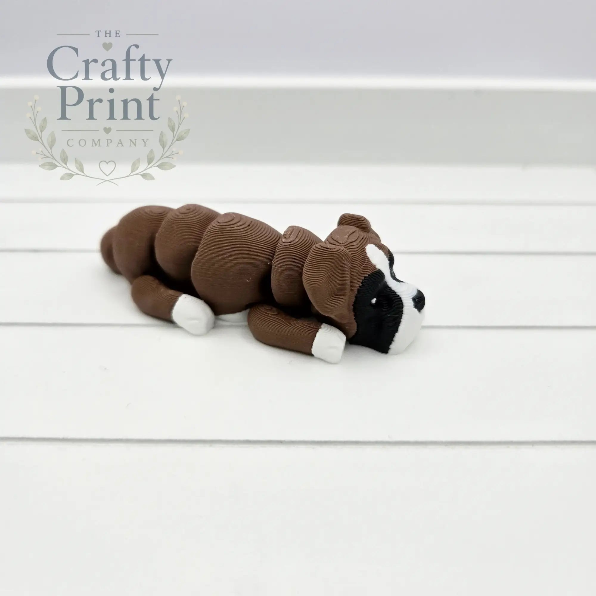 Boxer Dog Articulated Flexi Keyring / Fidget - Keychains