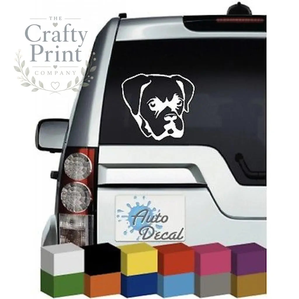Boxer Dog Car Sticker - Bumper Stickers