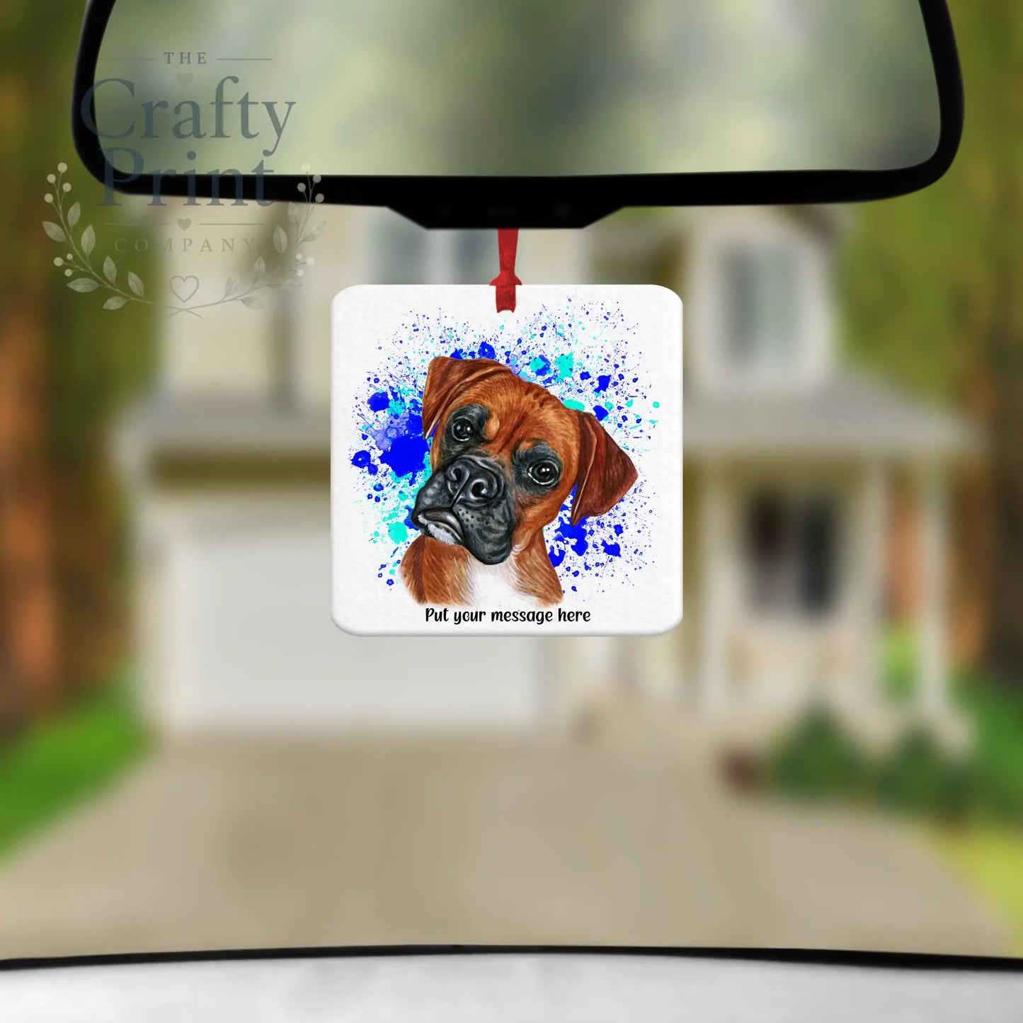 Boxer Paint Splatter Car Air Freshener - Vehicle Fresheners