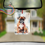 Boxer Paw Print Car Air Freshener - Vehicle Fresheners
