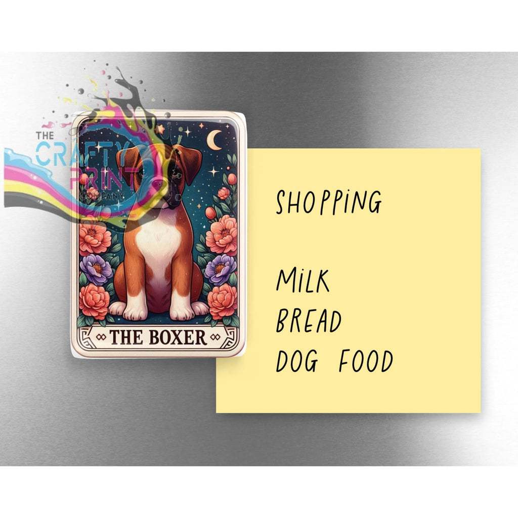 Boxer Tarot Card Ceramic Fridge Magnet - Home & Garden >