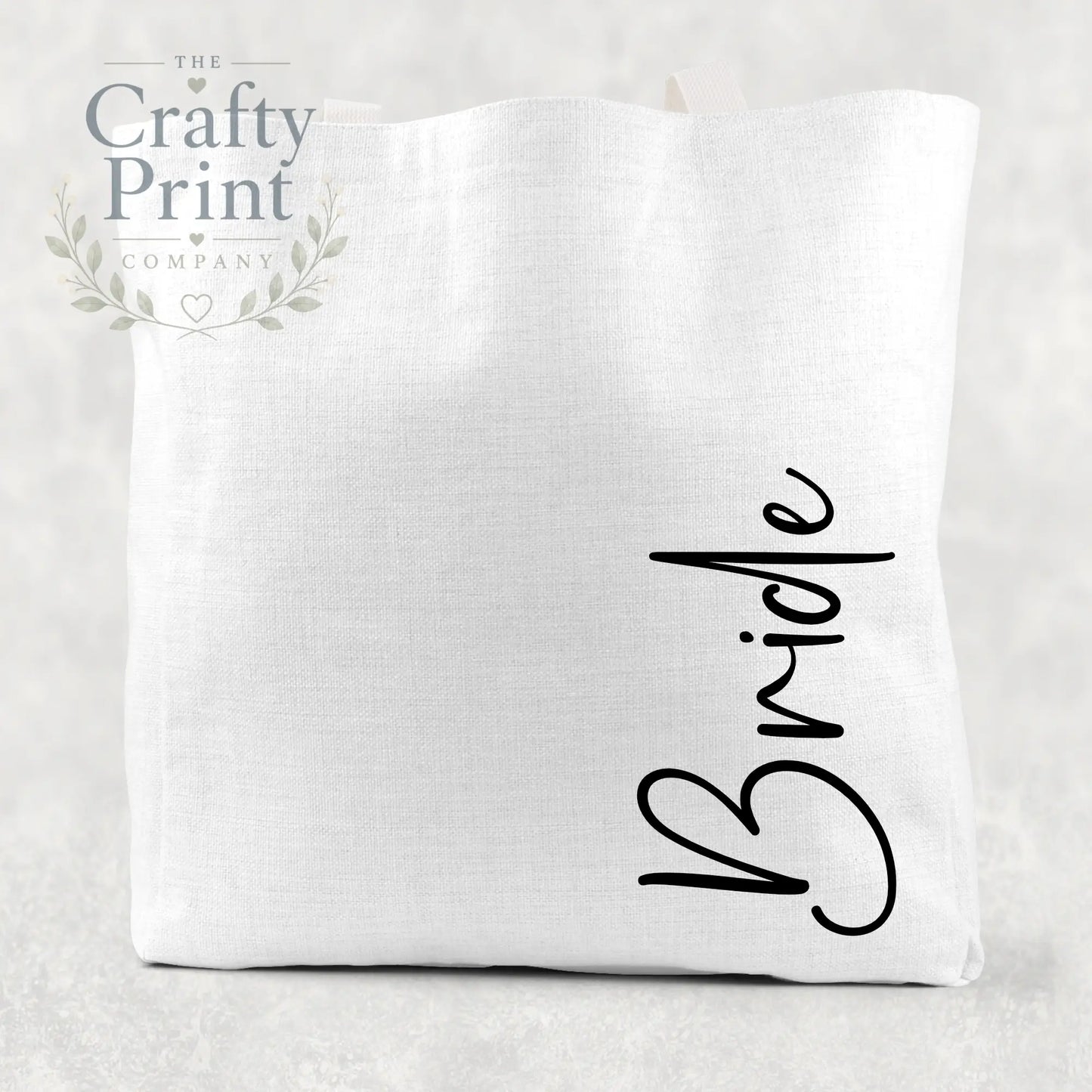 Bride Cotton Tote Bag - White - Shopping Totes