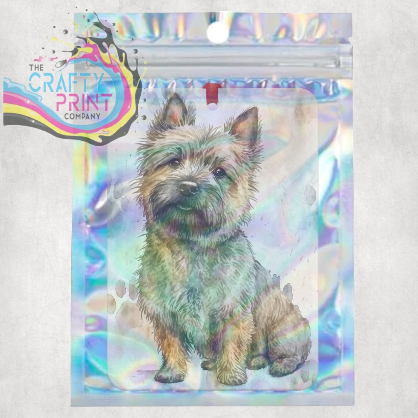 Cairn Terrier Paw Print Car Air Freshener - Vehicle