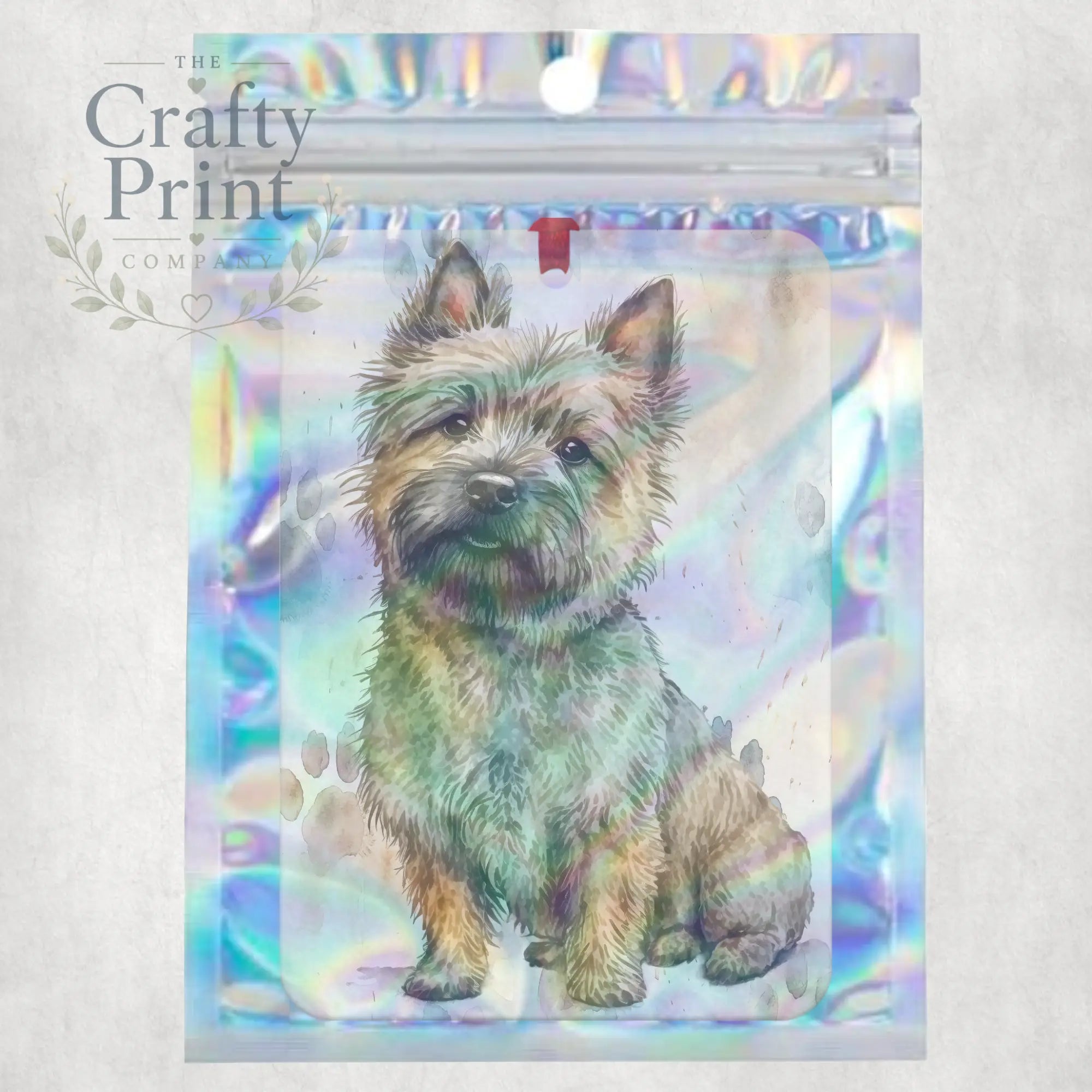 Cairn Terrier Paw Print Car Air Freshener - Vehicle