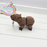 Capybara Articulated Flexi Fidget Toy - With Hole (to make