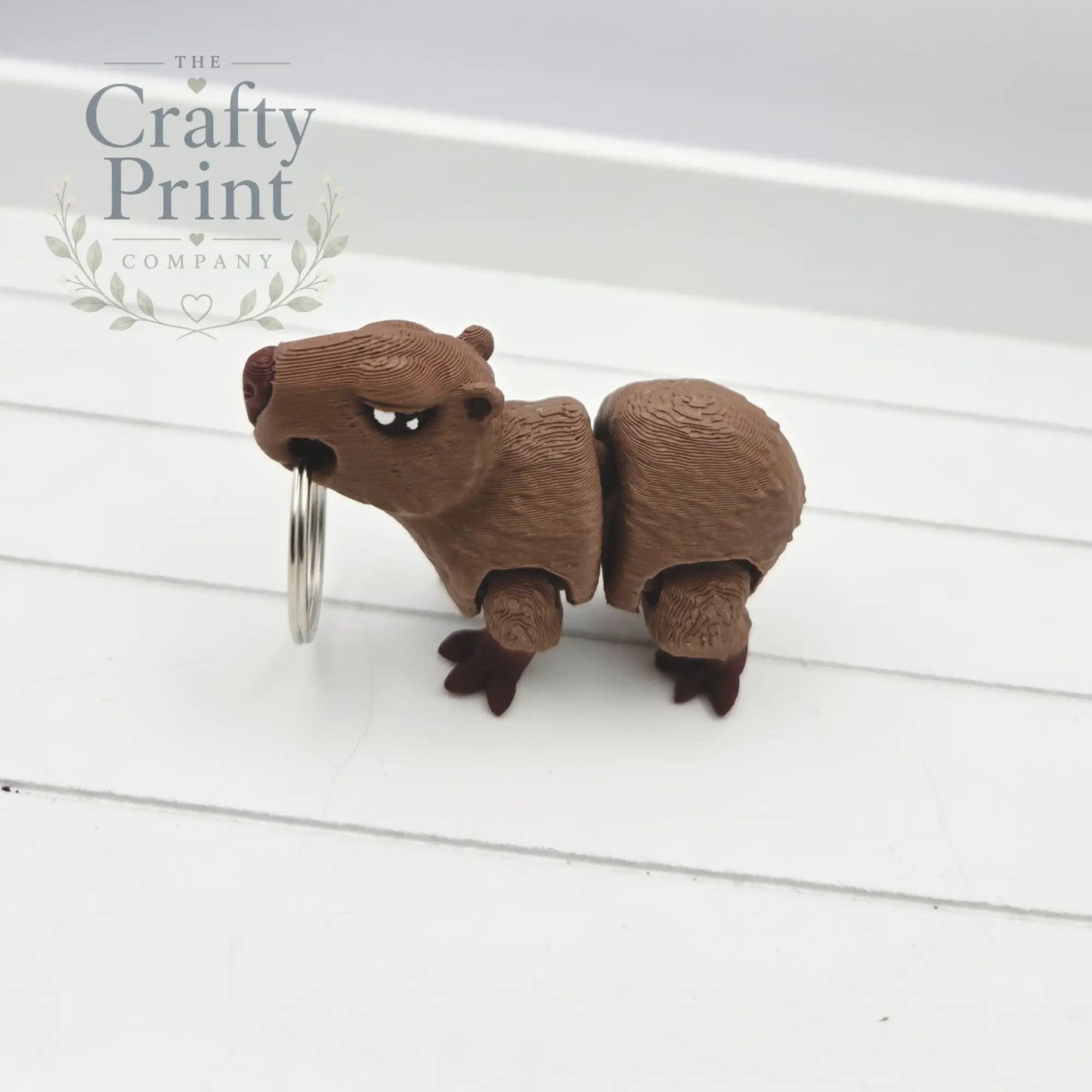 Capybara Articulated Flexi Fidget Toy - With Hole (to make