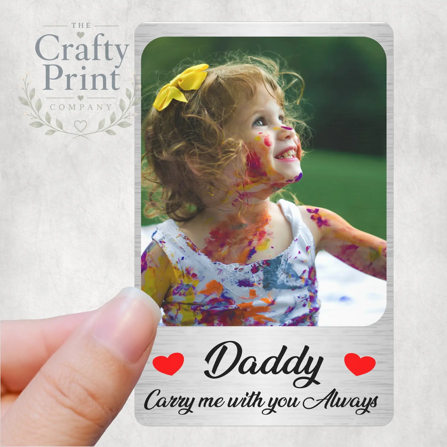 Carry me with you Always Personalised Card for Purse