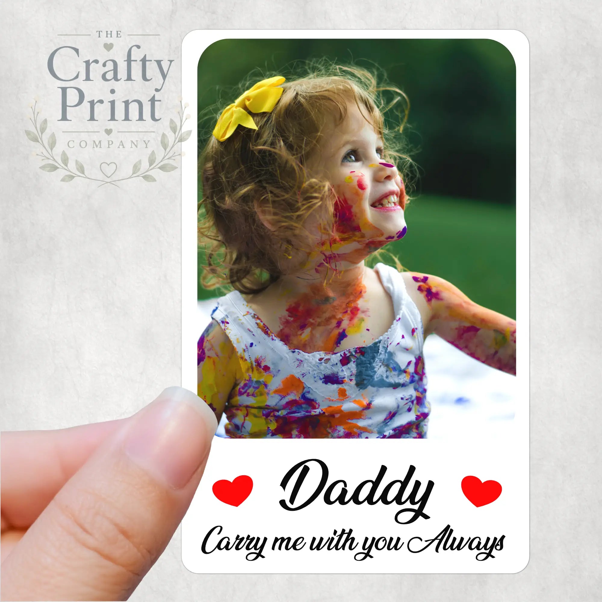 Carry me with you Always Personalised Card for Purse