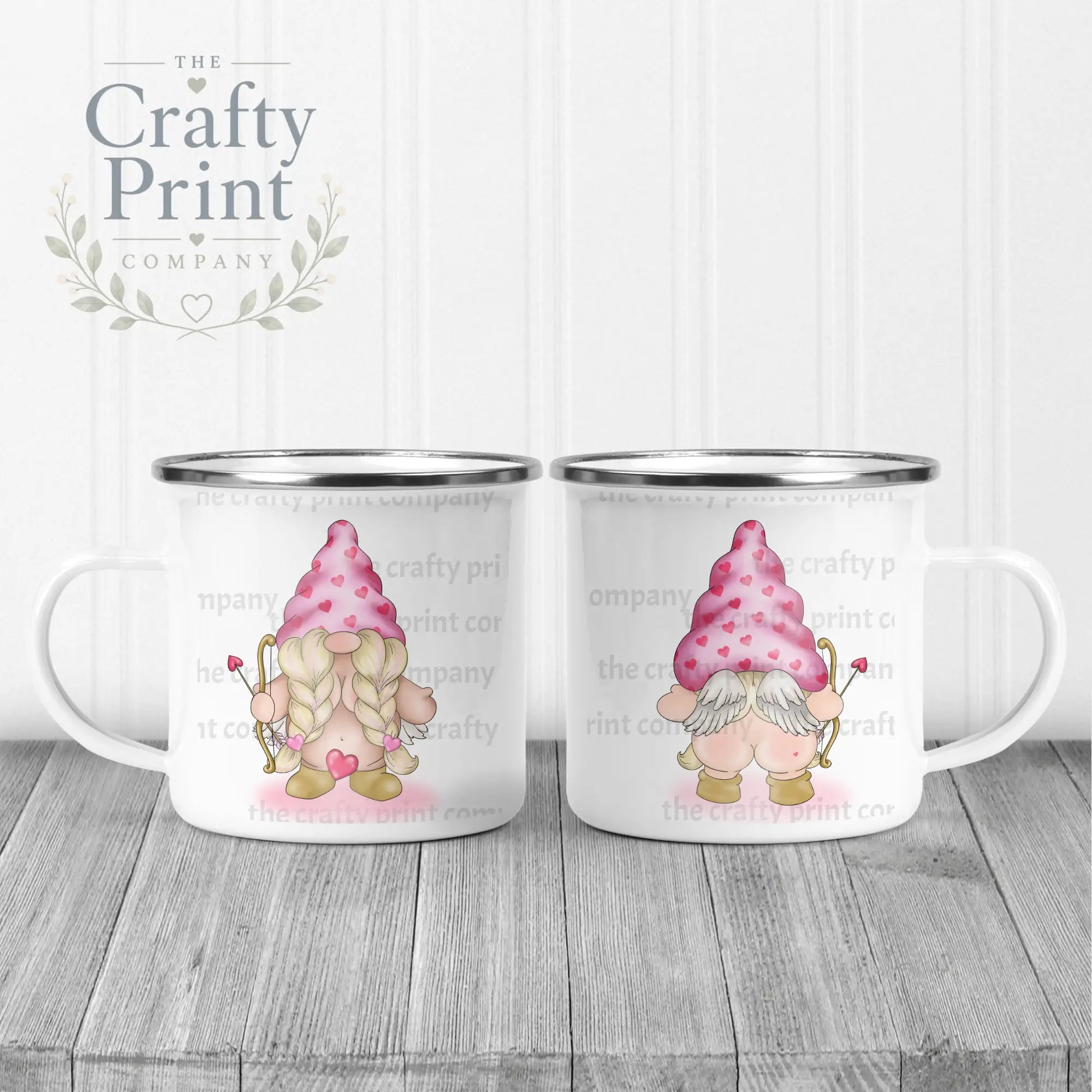 Cheeky Bum Cupid Female Gonk Mug - Enamel - Mugs