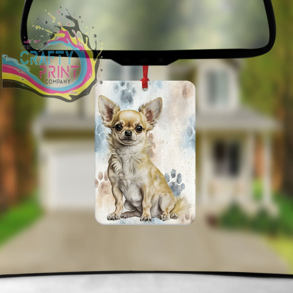 Chihuahua Paw Print Car Air Freshener - Vehicle Fresheners