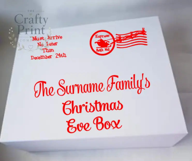Christmas Eve Box V1 Vinyl Sticker - Decorative Stickers