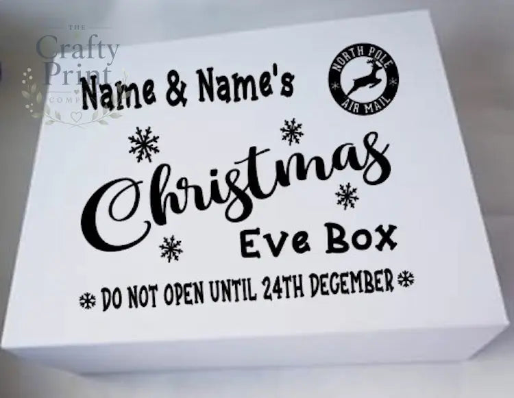 Christmas Eve Box V6 Vinyl Sticker - Decorative Stickers