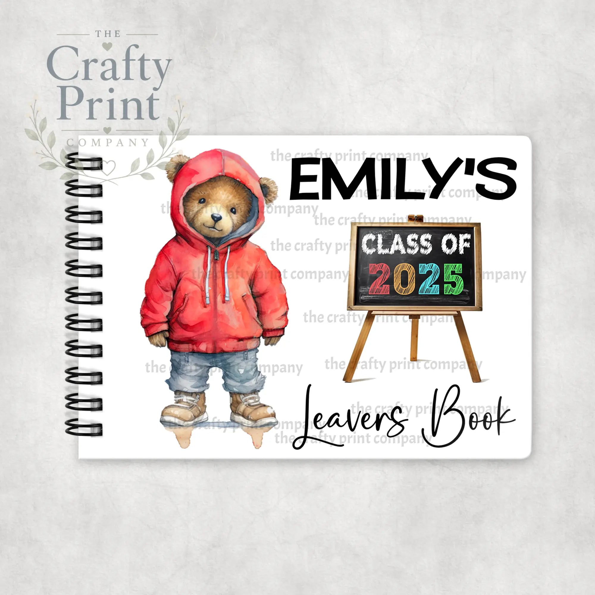 Class of 2025 Leavers Book Hoodie Teddy Signing - Notebook