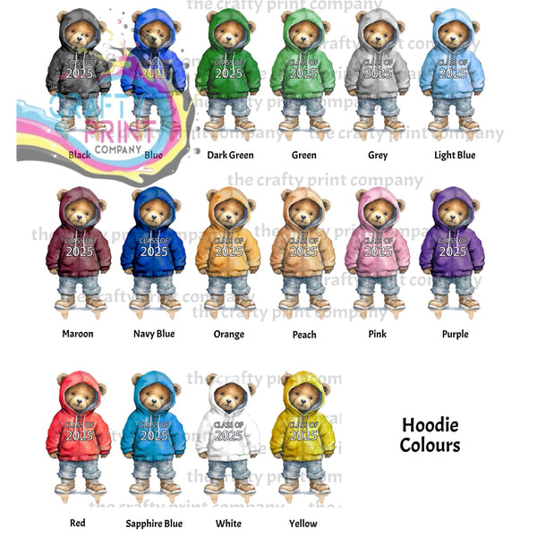 Class of 2025 Leavers Teddy wearing Hoodie Children’s