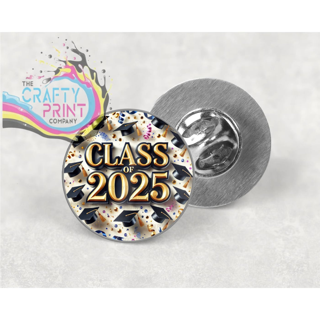 Class of 2025 Mortar Boards Lapel Pin Badge - & Pass Holders