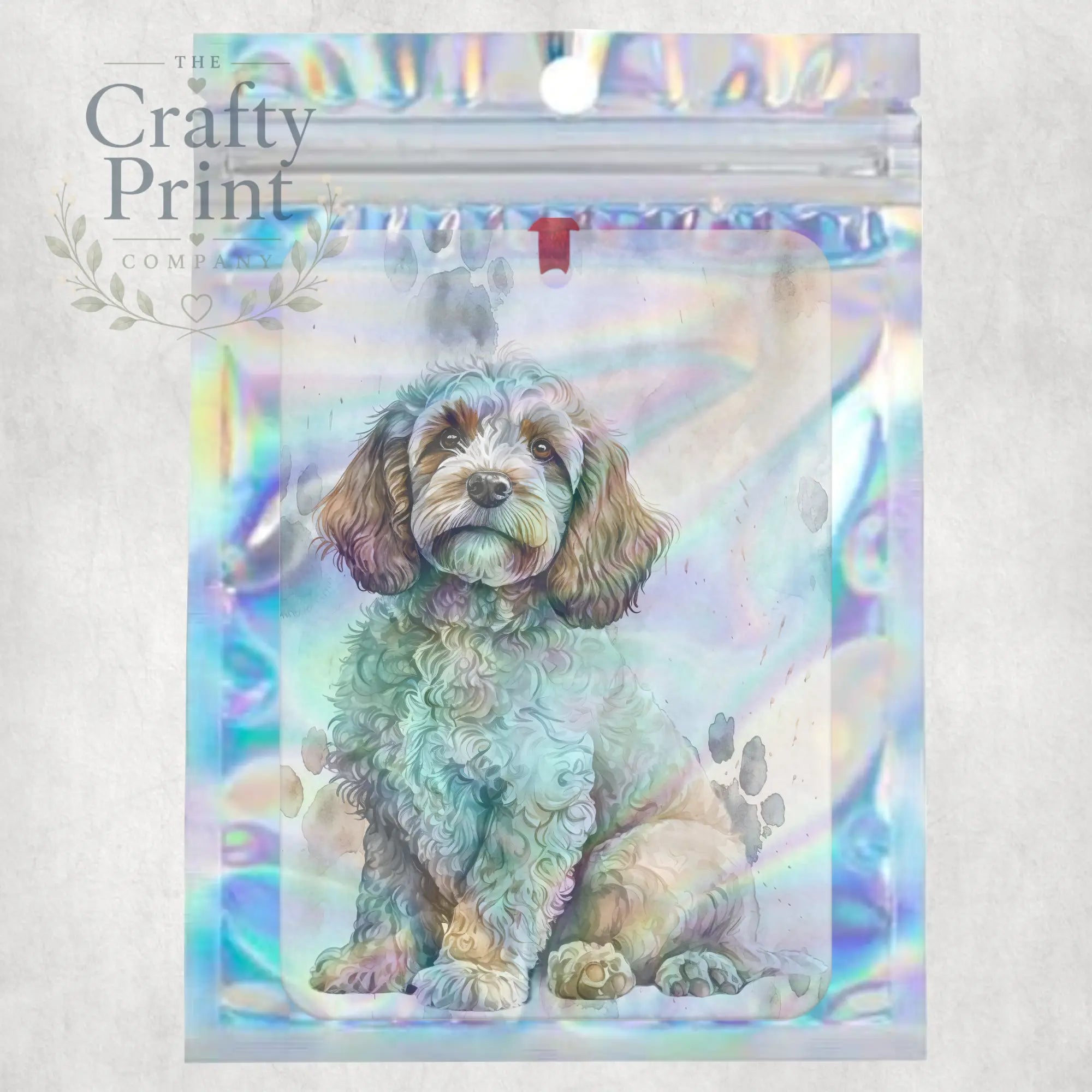 Cockapoo Paw Print Car Air Freshener - Vehicle Fresheners