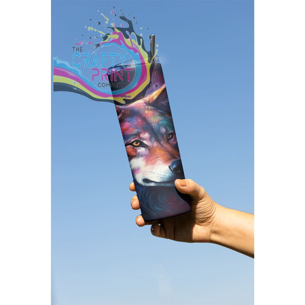 Coloured Wolf Design 20oz Tumbler