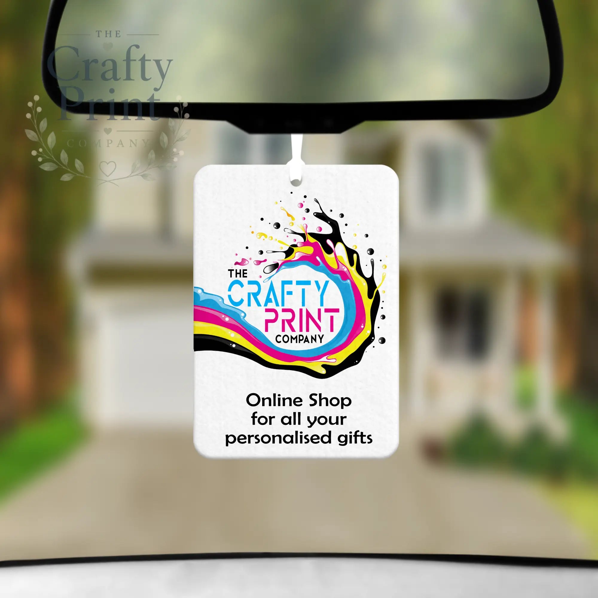 Company Logo Car Air Freshener with Fragrance Bottle