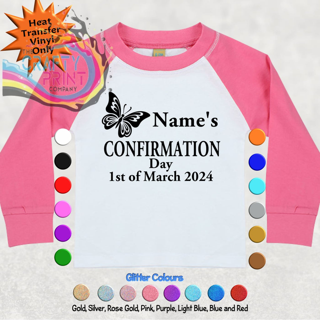 Confirmation Day Personalised Heat Transfer Vinyl