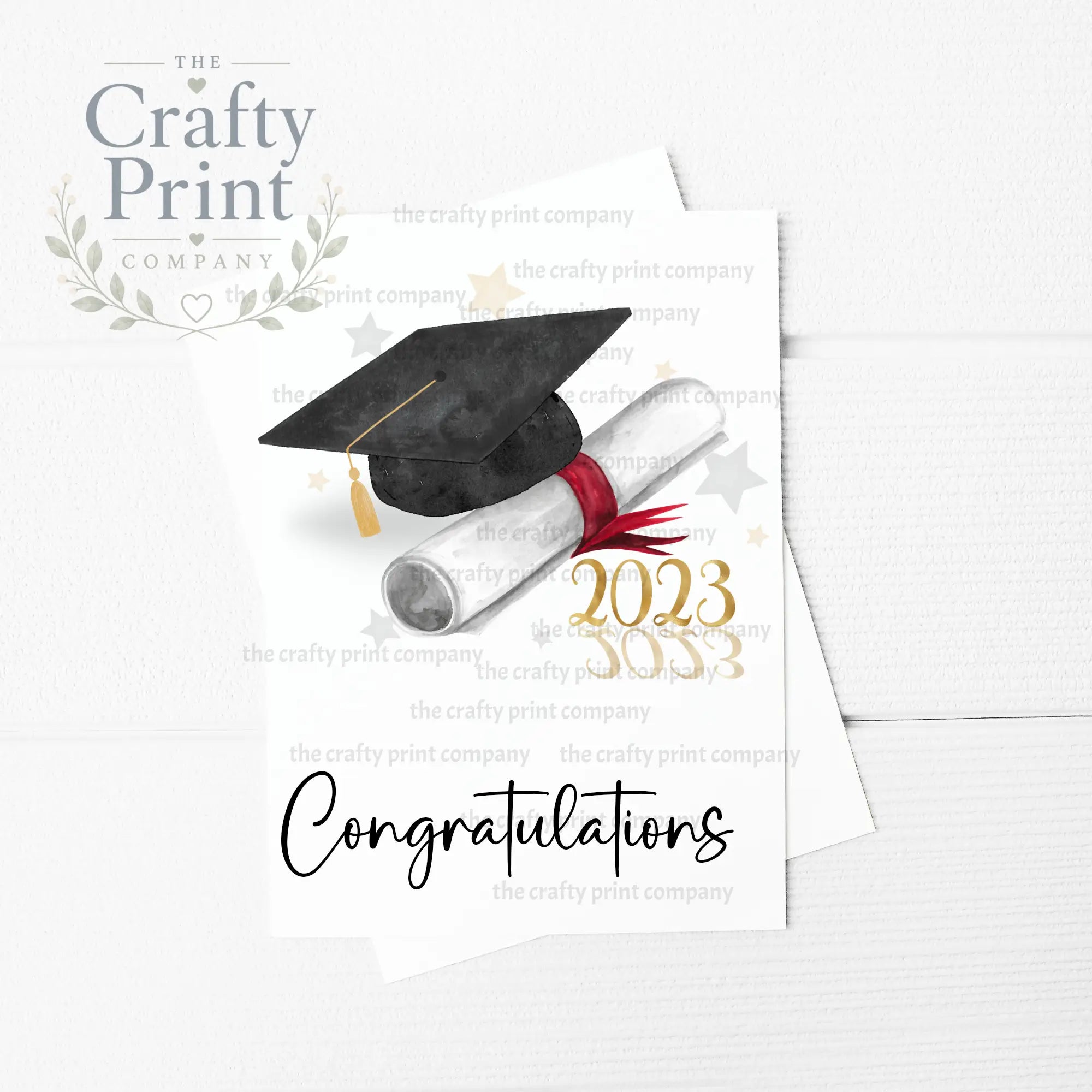 Congratulations 2023 Graduation A5 Greeting Card - & Note