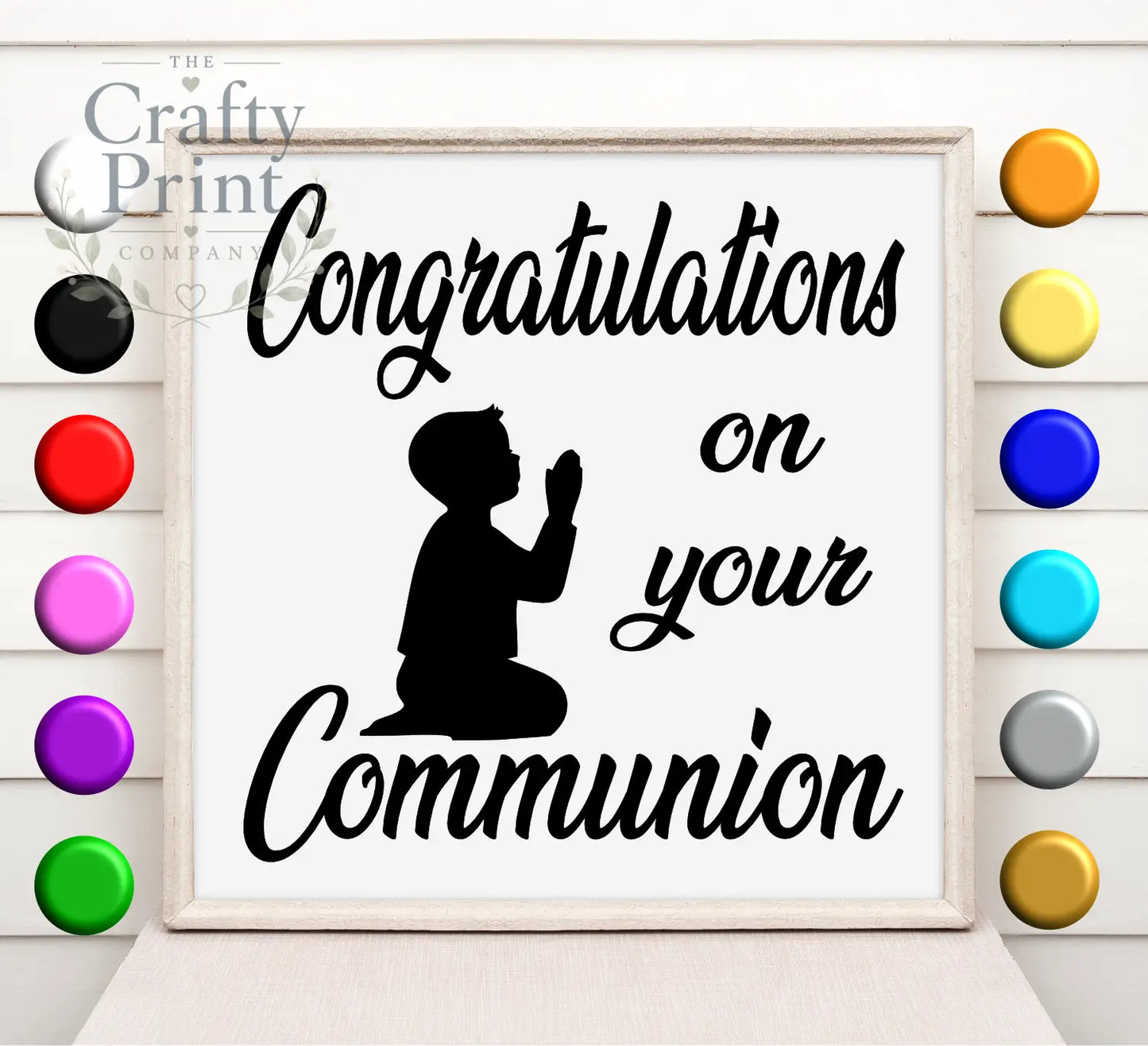 Congratulations on your Communion Vinyl Decal Sticker