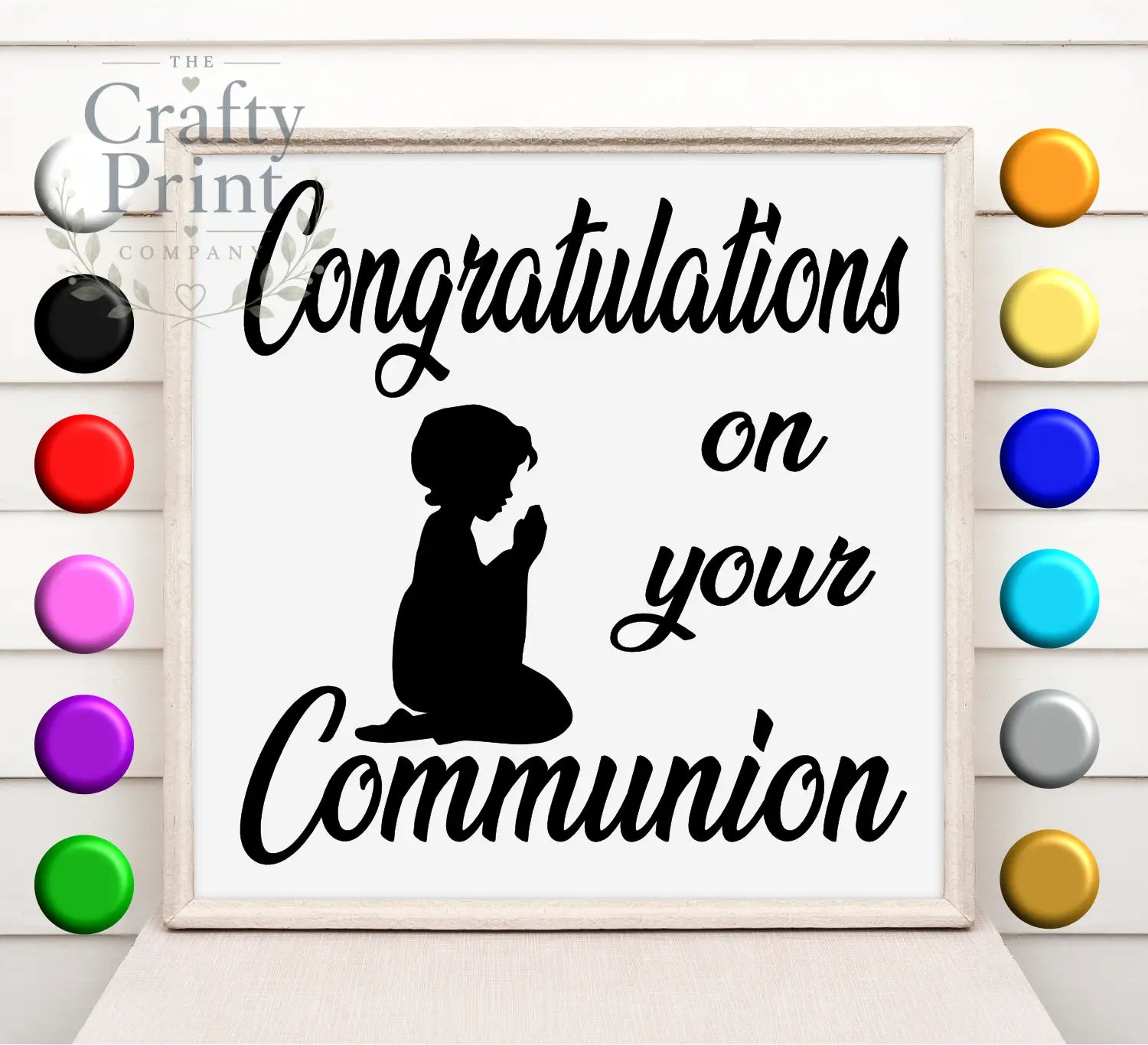 Congratulations on your Communion Vinyl Decal Sticker