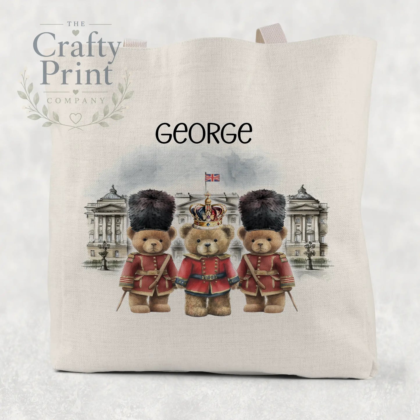 Coronation Palace Bears Personalised Tote / Goodie Bag