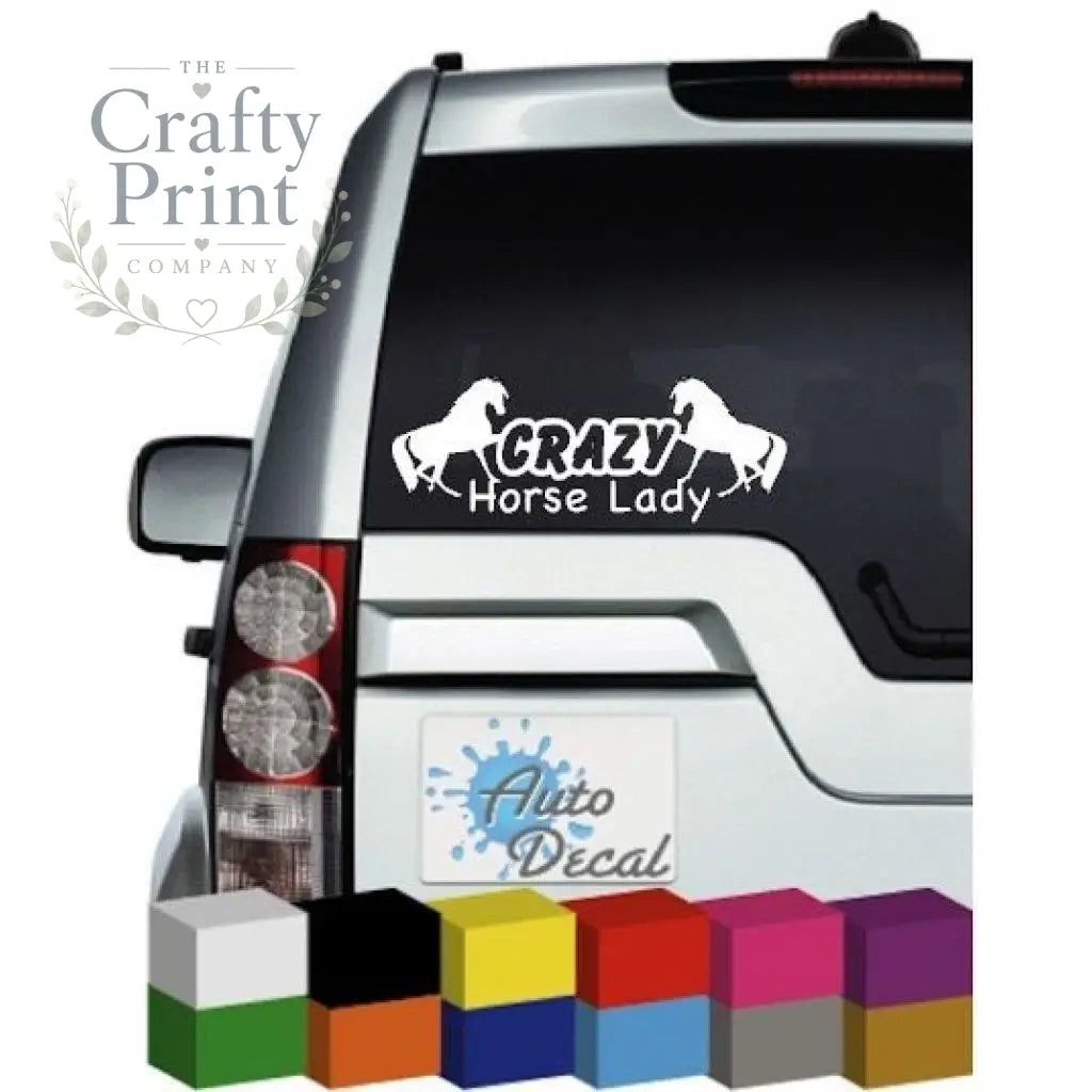 Crazy Horse Lady Car Sticker - Bumper Stickers