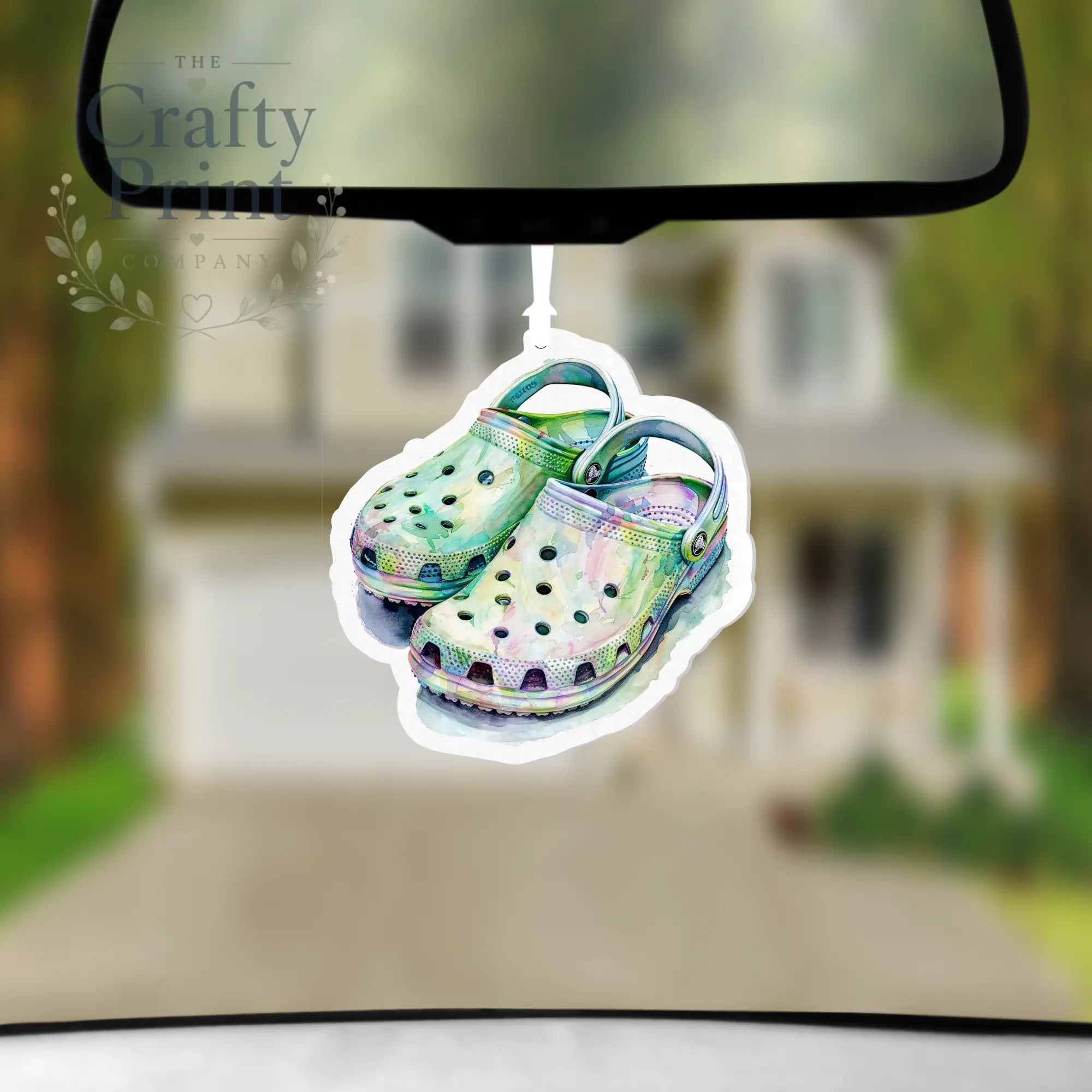 Crocs Shape Car Air Freshener with Fragrance Bottle