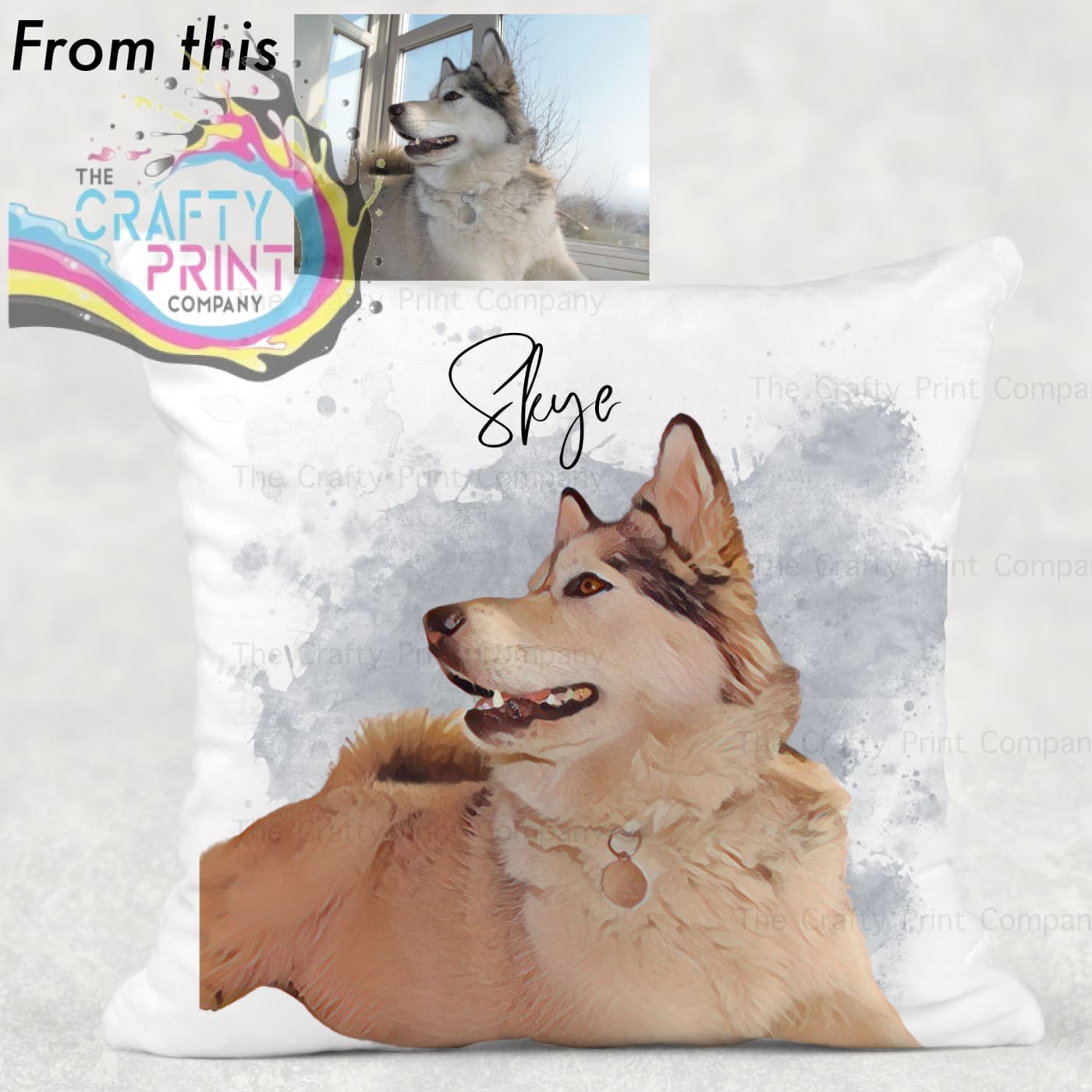 Custom Pet Photo Cushion - Chair & Sofa Cushions