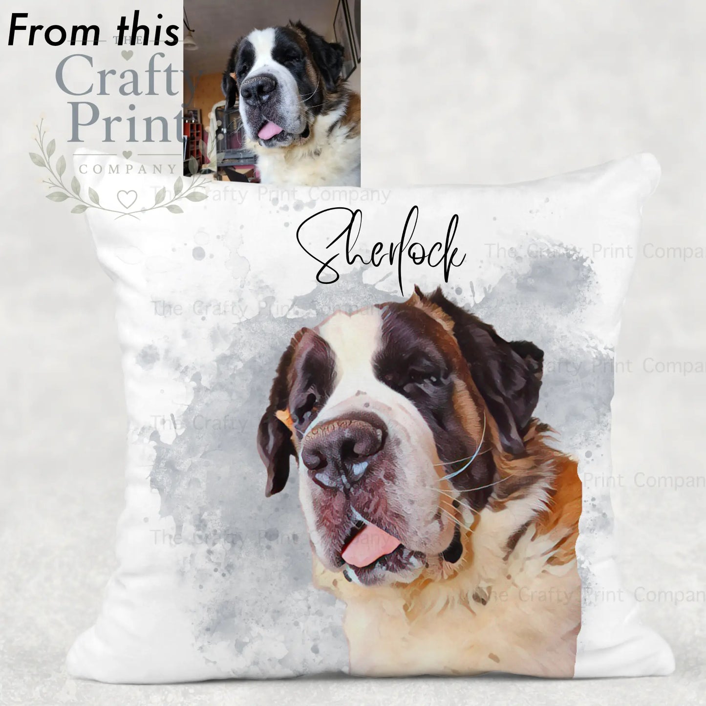 Custom Pet Photo Cushion - Chair & Sofa Cushions