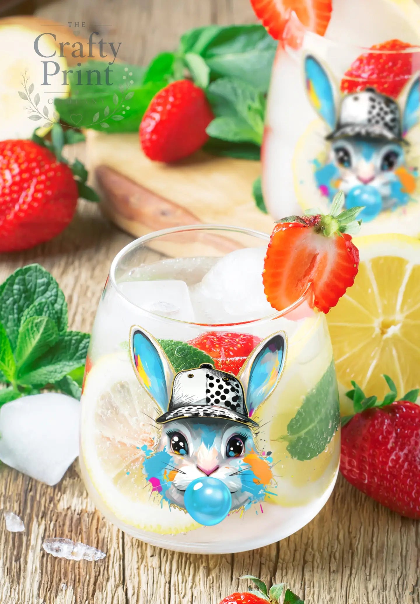 Cute Boy Bunny UV DTF Sticker | Mug | Dome Cup | Waterproof
