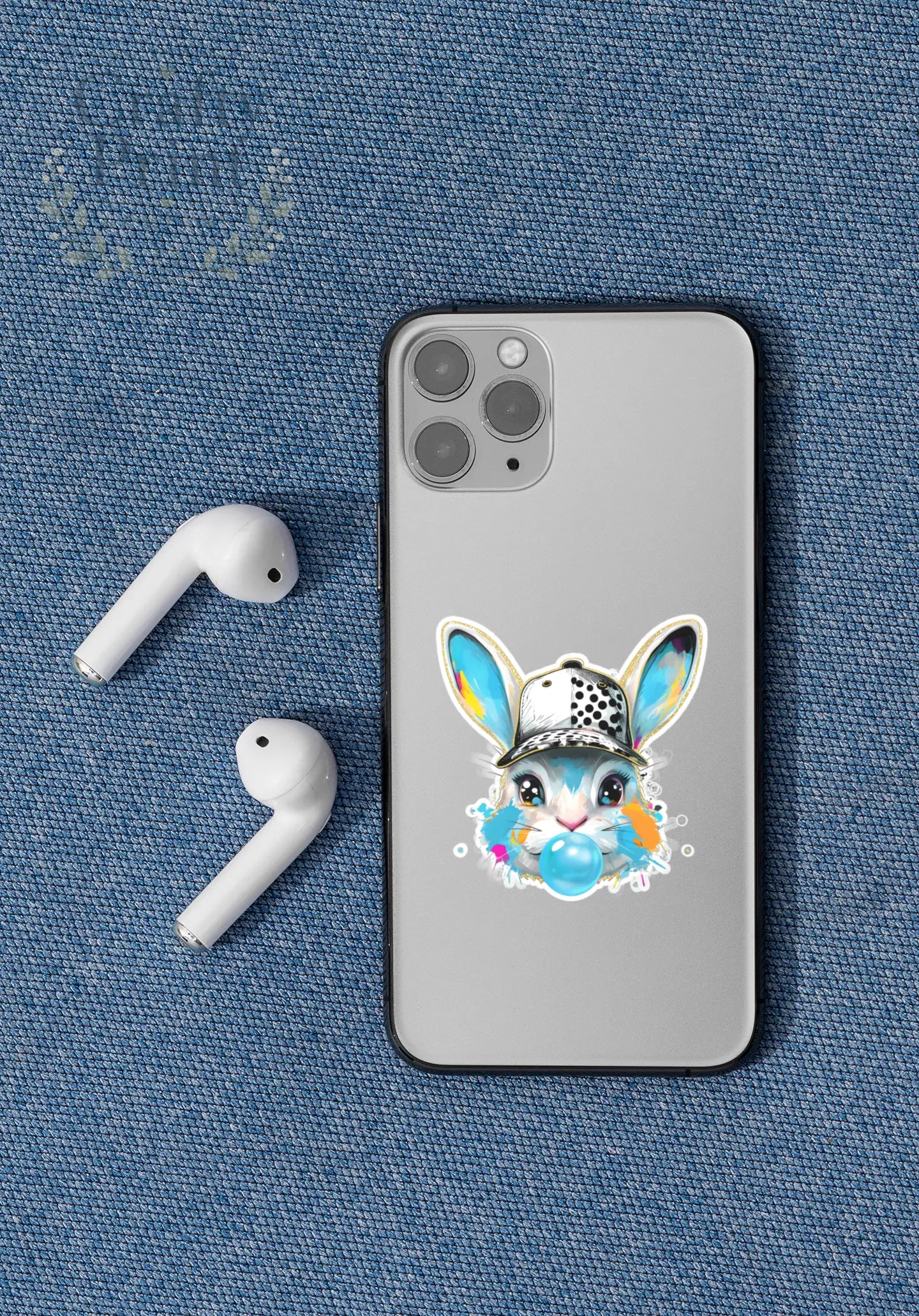 Cute Boy Bunny UV DTF Sticker | Mug | Dome Cup | Waterproof