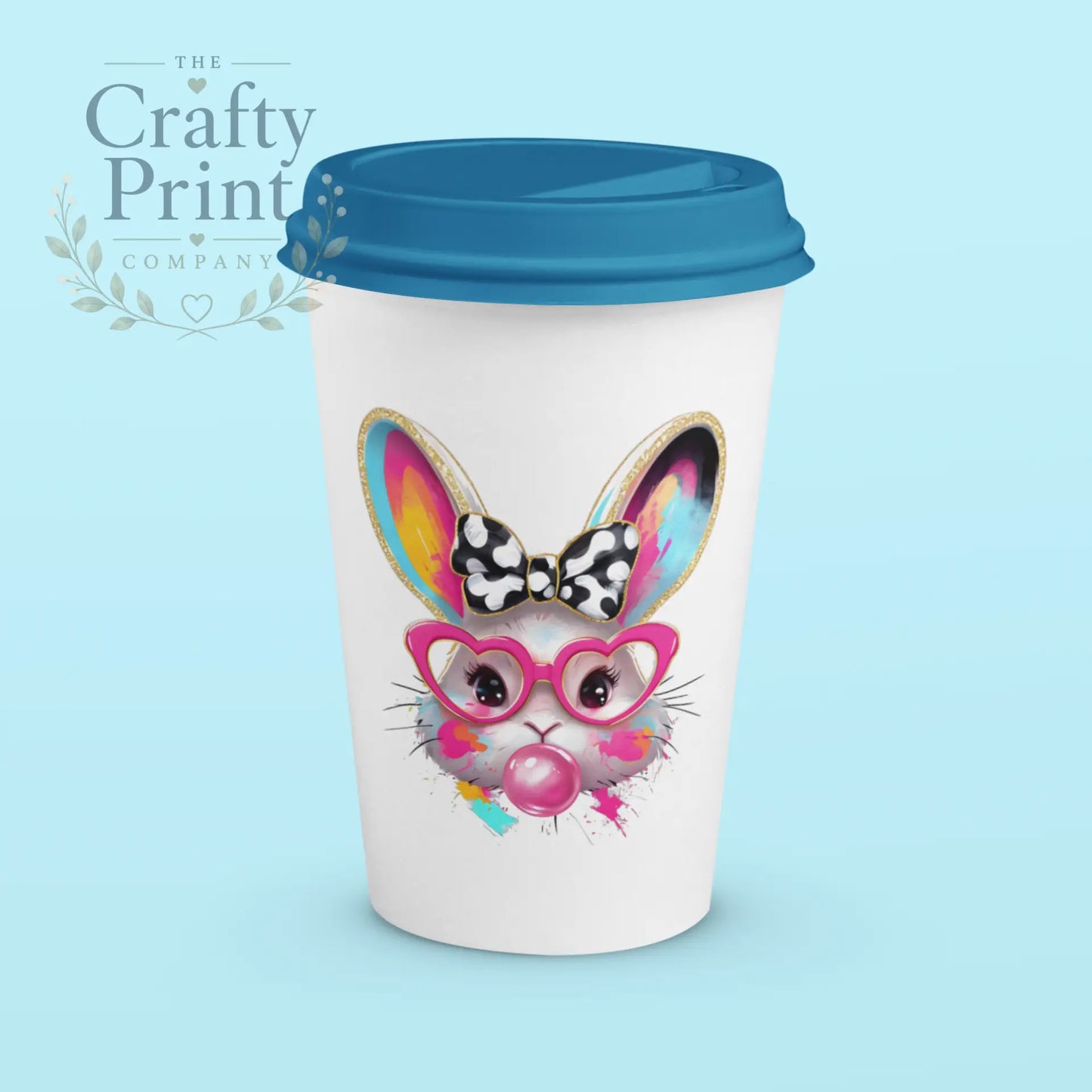 Cute Girl Bunny UV DTF Sticker | Mug | Dome Cup
