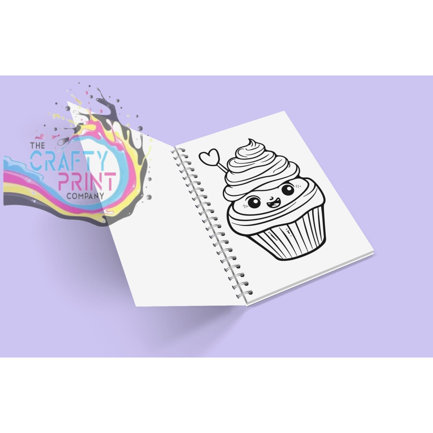 Cute Kawaii Cupcake Colouring Book for Kids (A5 45 Pages)