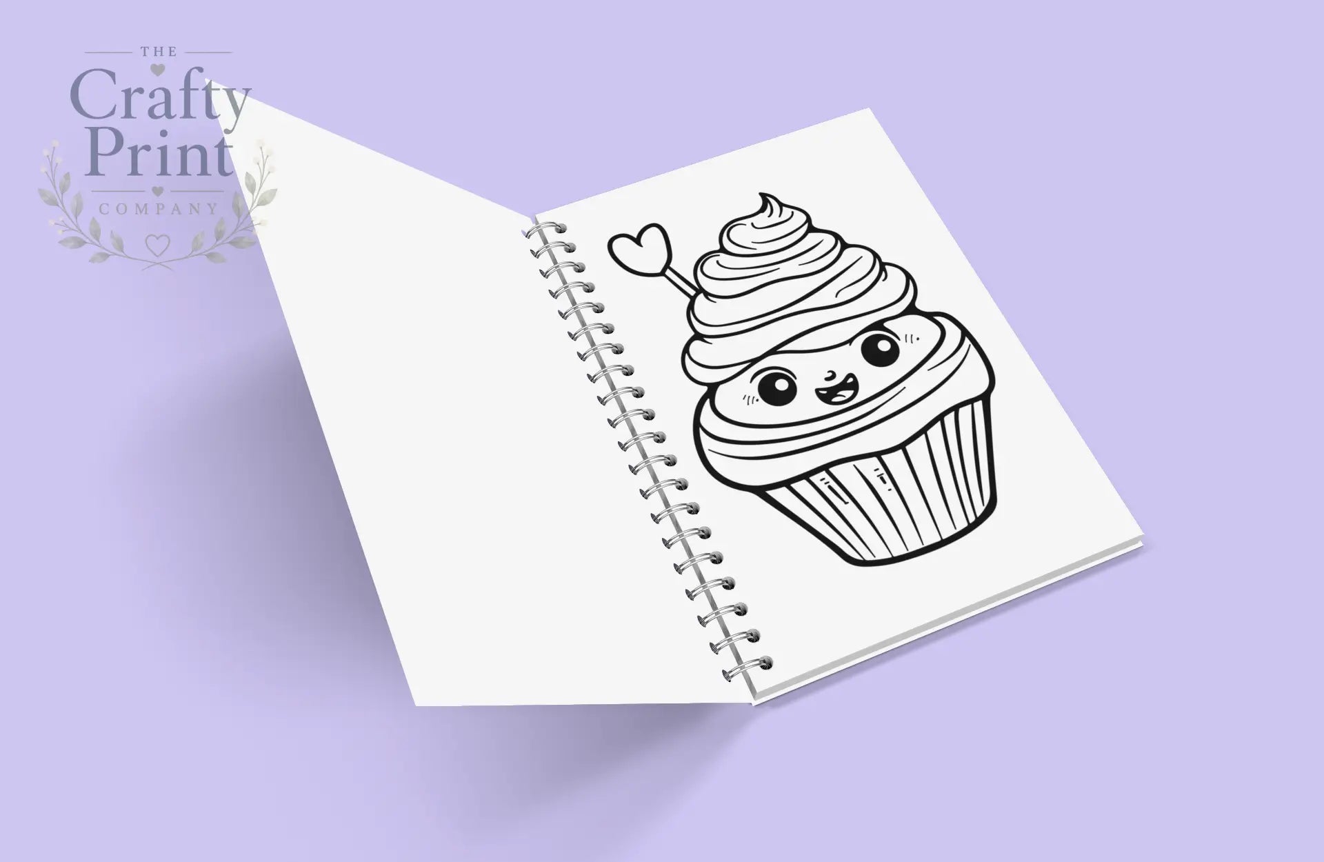 Cute Kawaii Cupcake Colouring Book for Kids (A5 45 Pages)