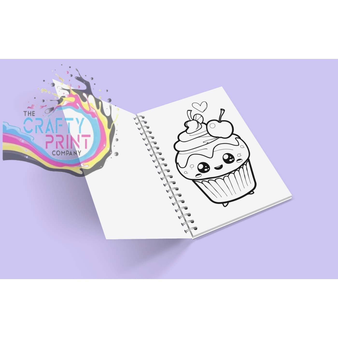 Cute Kawaii Cupcake Colouring Book for Kids (A5 45 Pages)