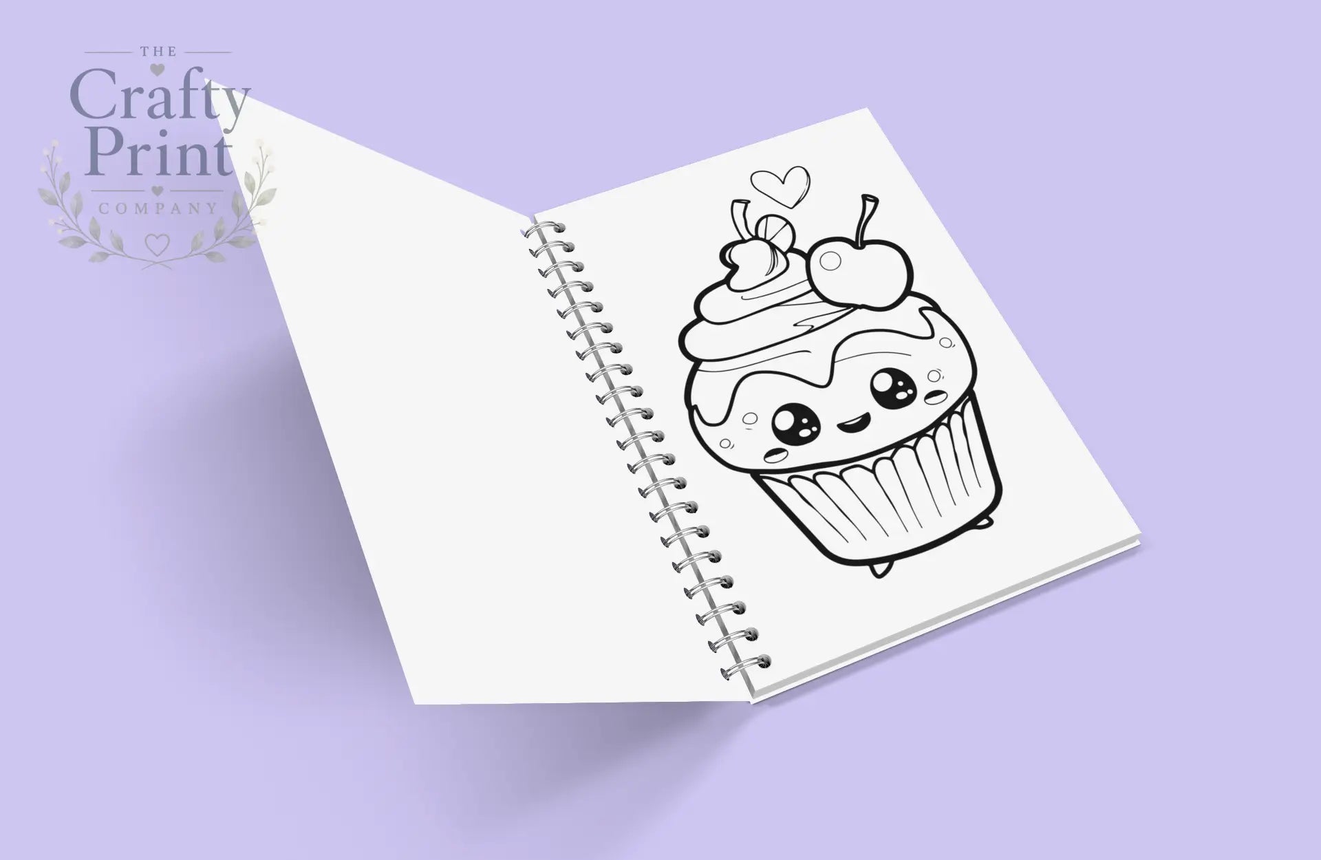 Cute Kawaii Cupcake Colouring Book for Kids (A5 45 Pages)