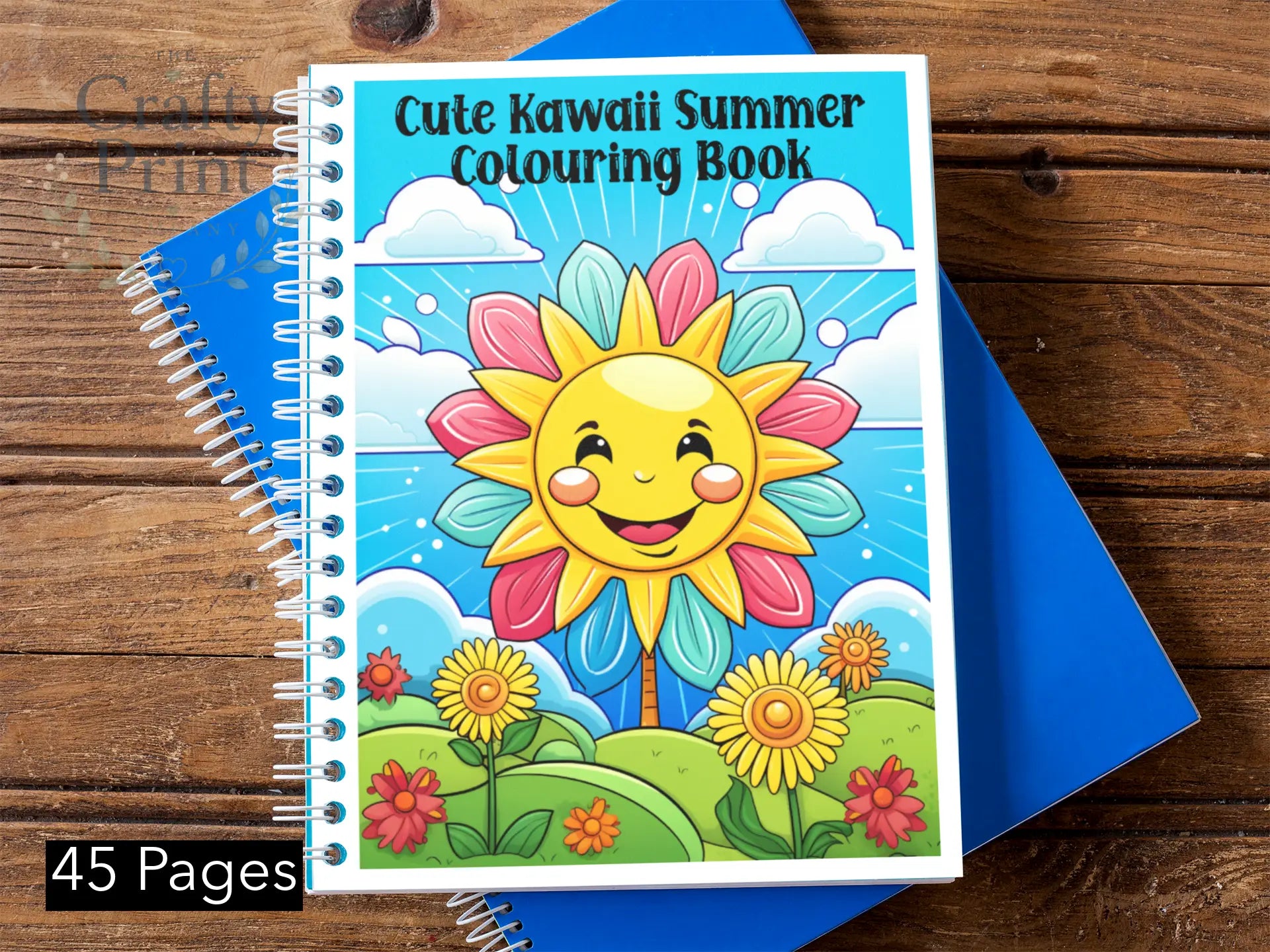 Cute Kawaii Summer Colouring Book for Kids (A5 45 Pages)