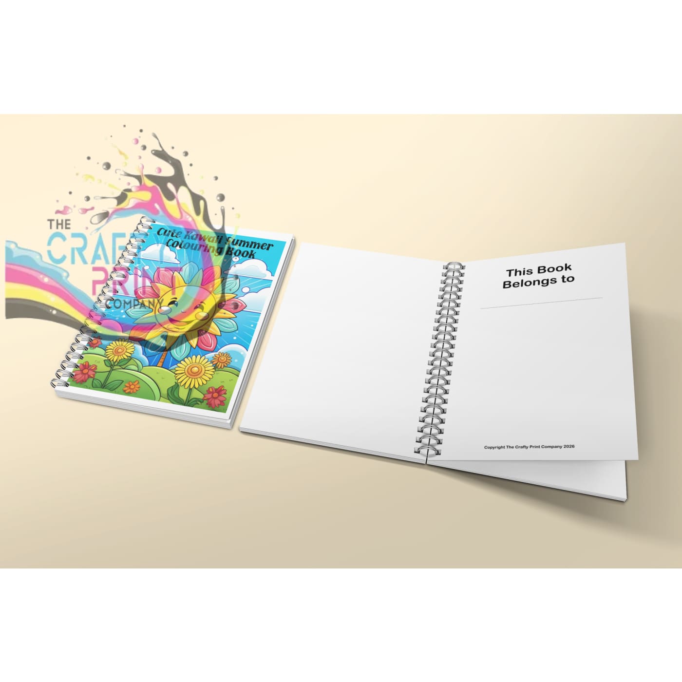 Cute Kawaii Summer Colouring Book for Kids (A5 45 Pages)