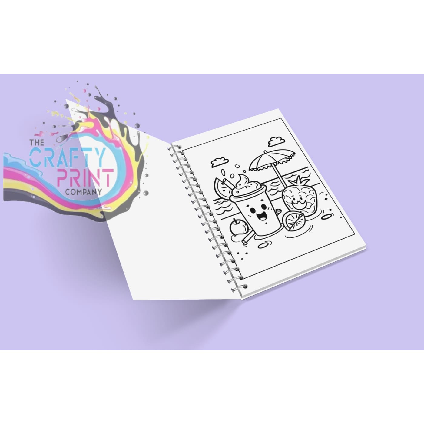 Cute Kawaii Summer Colouring Book for Kids (A5 45 Pages)