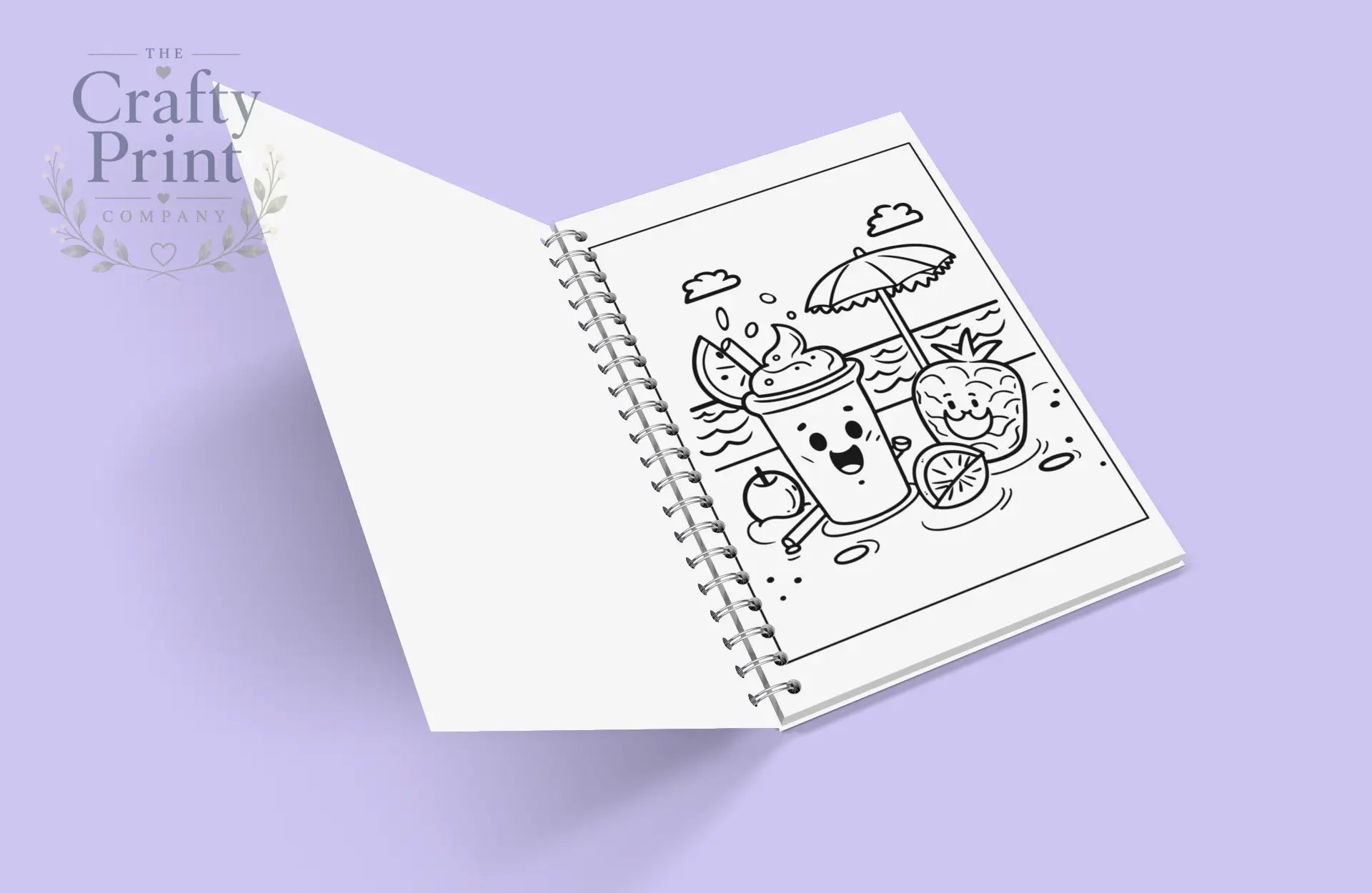Cute Kawaii Summer Colouring Book for Kids (A5 45 Pages)