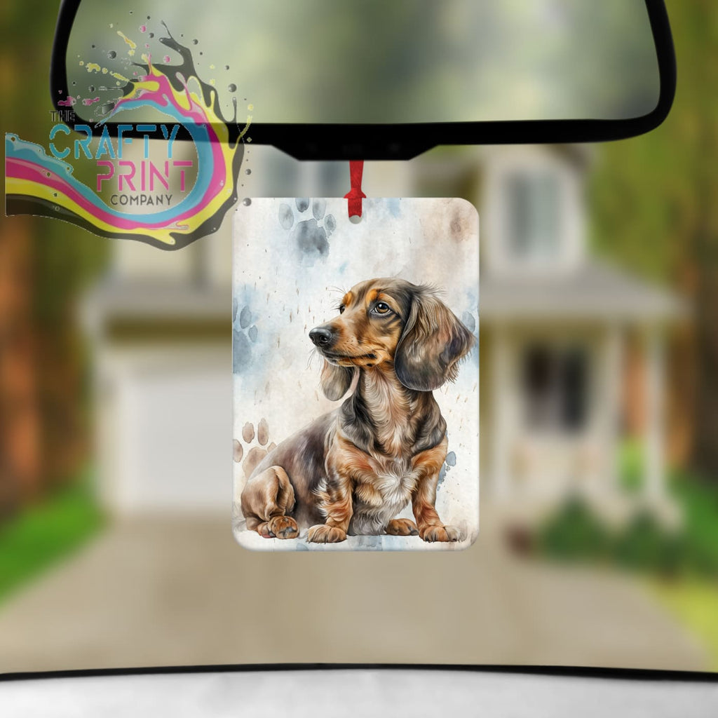 Dachshund Paw Print Car Air Freshener - Vehicle Fresheners